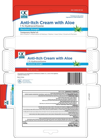 Image Description (Pa 99259.01 Pl Qc Hydrocortisone Cream With Aloe 1 Oz)